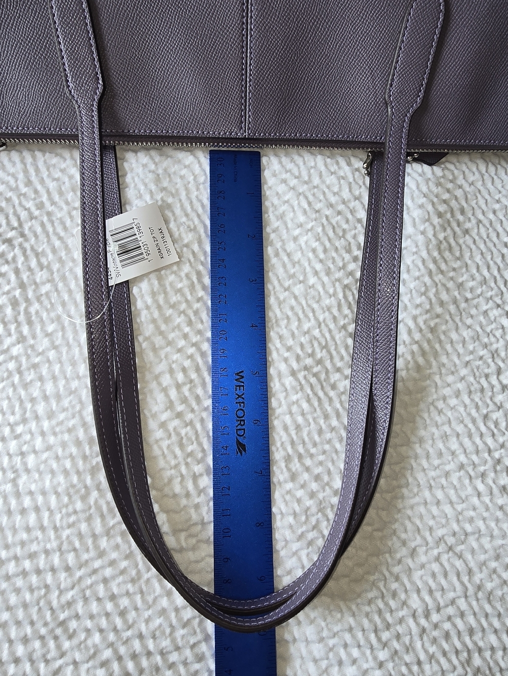 COACH 4454 Zip Top City Tote Dusty Purple Crossgrain Leather Shoulder Bag NWT - Picture 11 of 15